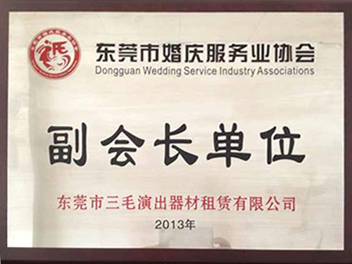 婚庆服务业协会 副会长单会